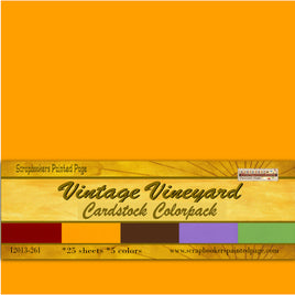 Vintage Vineyard Cardstock Colorpack