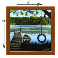 Boat Dock - Acrylic Painting on Canvas