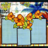 Tropical Breezes Scrapbook Page Kit