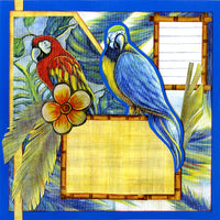 Tropical Breezes Quick Page Scrapbook Set