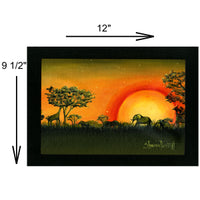 Sunset Savanah - Acrylic on Canvas Painting