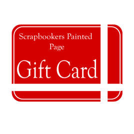Scrapbookers Painted Page Gift Card