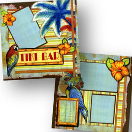 Tiki Bar Quick Page Scrapbook Set