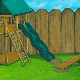Backyard Playground print