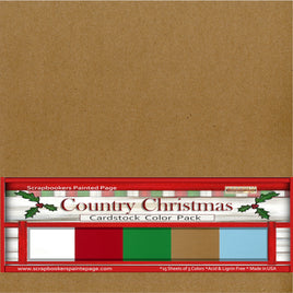 Country Christmas Cardstock Colorpack