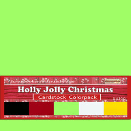 Holly Jolly Christmas Cardstock Colorpack