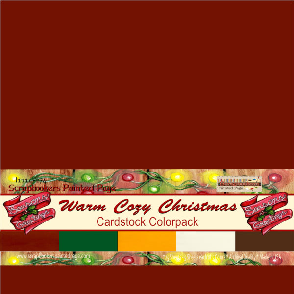 Warm Cozy Christmas Cardstock Colorpack