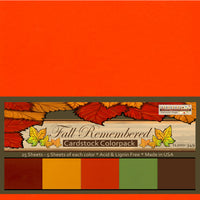 Fall Remembered Cardstock Colorpack