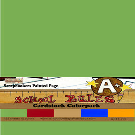 School Rules Cardstock Colorpack