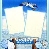 Coastal Beach Vacation Page Kit