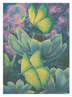 'Moonlight Dance of the Butterflies' Art Print