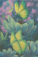 'Moonlight Dance of the Butterflies' Original Painting on Canvas