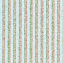 Country Christmas Frost Stripe Print
