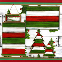 Country Christmas Trees Quick Page Set