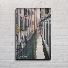 'Venice Reflection' Original Painting on Canvas