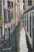 'Venice Reflection' Original Painting on Canvas