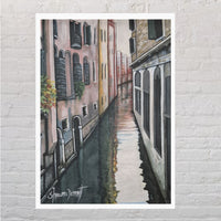 'Venice Reflection' Art Print