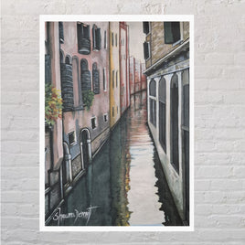 'Venice Reflection' Art Print