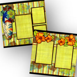 Aloha Breezes Scrapbook Page Kit