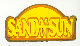 "Sand-N-Sun" chipboard page title