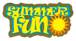 Summer Fun - chipboard & cardstock page title