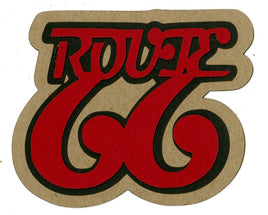 Route 66 - chipboard & cardstock page title
