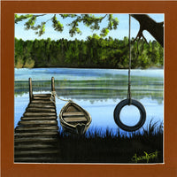 Boat Dock - Acrylic Painting on Canvas
