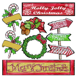 Holly Jolly Christmas Cut-Outs