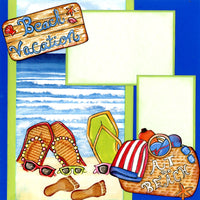 "Sunny Beach Vacation" Page Kit
