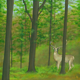 Deer Woods Scrapbook Print