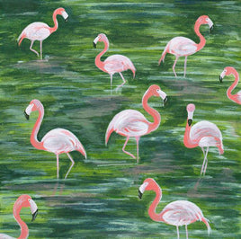 Flamingos Scrapbook Print - Clearance Item!