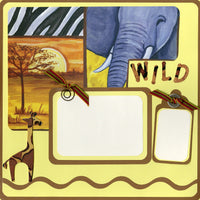 Wild Wild Safari Quick Page Set - click below image to see page 2
