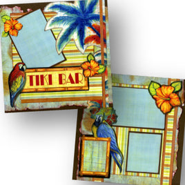 Tiki Bar Quick Page Scrapbook Set