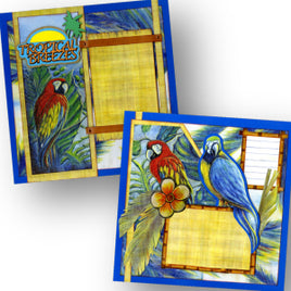Tropical Breezes Quick Page Scrapbook Set