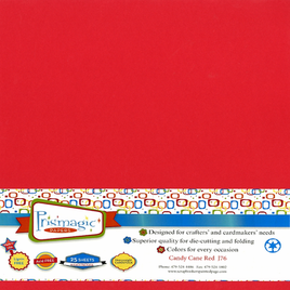 Candy Cane Red / 12"x12" 25 SHEET PACK