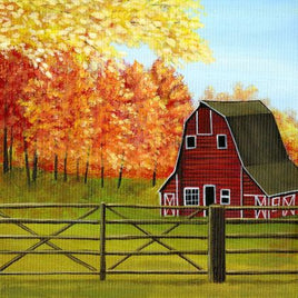 Country Barn In The Fall