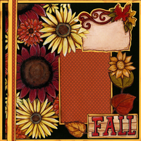 'Fall Flowers' Quick Page Set