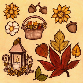 Fall Impressions Cut Outs
