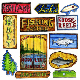 Fish Camp Cut-Outs