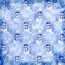 Frosty Scrapbook Print