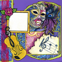 Mardi Gras Time Quick Page Set - click below to see page 2