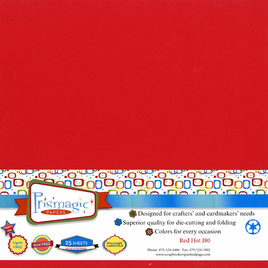 Red Hot / 12"x12" 25 SHEET PACK