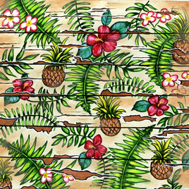 South Beach Tropical Display