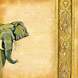 Vintage Safari Elephant - PRINT
