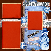 Winter Snow Fun Quick Page Set- click below to see page 2